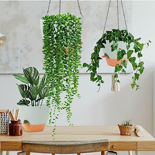 10 Inch Self Watering Hanging Planter (2 Count)