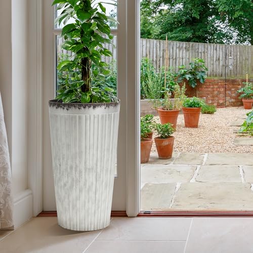 Garden 22.5" H. Plastic Planters (2 Count)