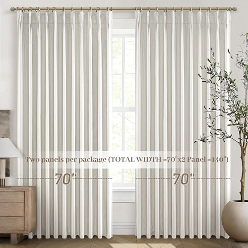Extra Wide Curtains 70 Inches Wide for Living Room 84 Inch Length 2 Panels (2 Count)