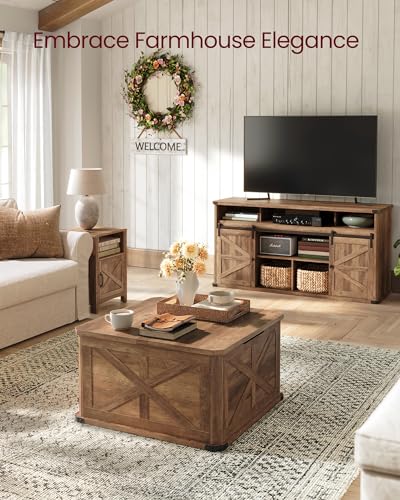 Farmhouse Coffee Table with Storage