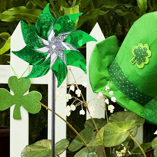 10 Pack Reflective Pinwheels Holiday Decor (10 Count)