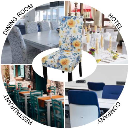 Pattern Chair Covers for Dining Room Set of 6