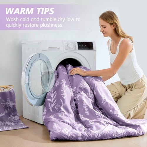 Grayish Purple Full Comforter Set