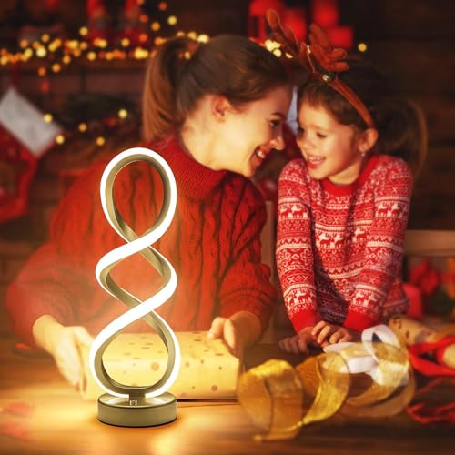 Modern Spiral LED RGB Table Lamp