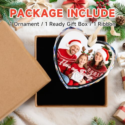 Personalized Christmas Ornaments with Photo Text