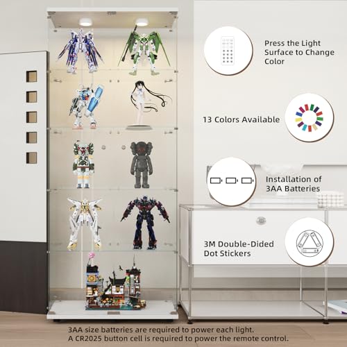 Glass Display Cabinet with LED