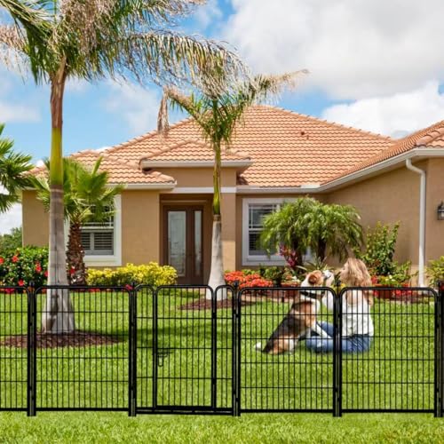 Tall Garden Fence with Low Threshold Door (8.8 Foot)