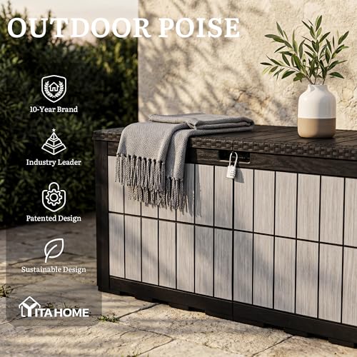 134 Gallon Outdoor Deck box w