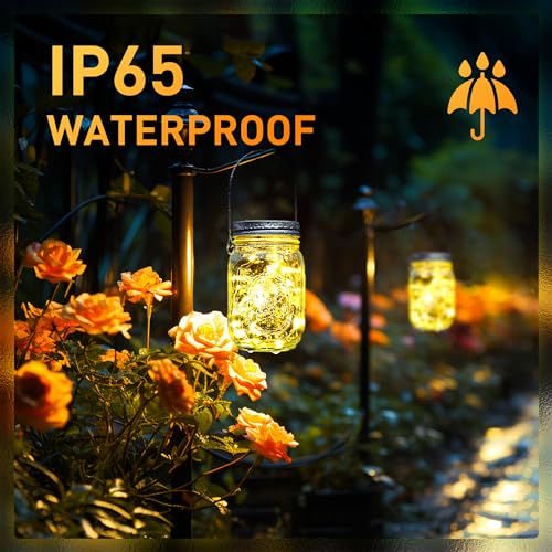Solar Mason Jar Lights (8 Count)