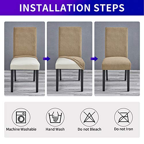 Stretch Chair Covers for Dining Room Set of 2