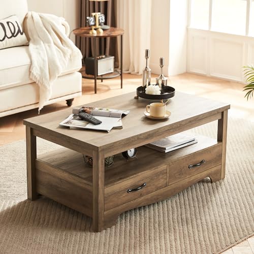 Farmhouse Coffee Table with Storage