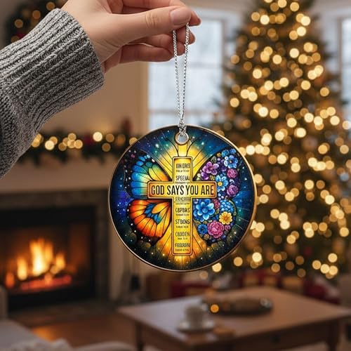 Nativity Cross Christmas Ornament 2026