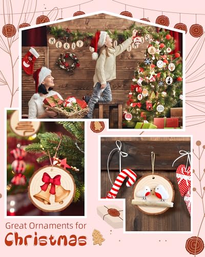 Wood Slices with Hole (30 Count)
