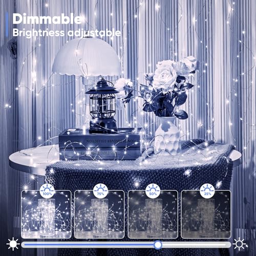 2 Pack 65.6 Ft. Battery Operated Outdoor String Lights with Remote & Timer (2 Count)