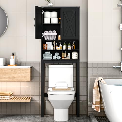 Over The Toilet Storage Cabinet with Adjustable Shelf