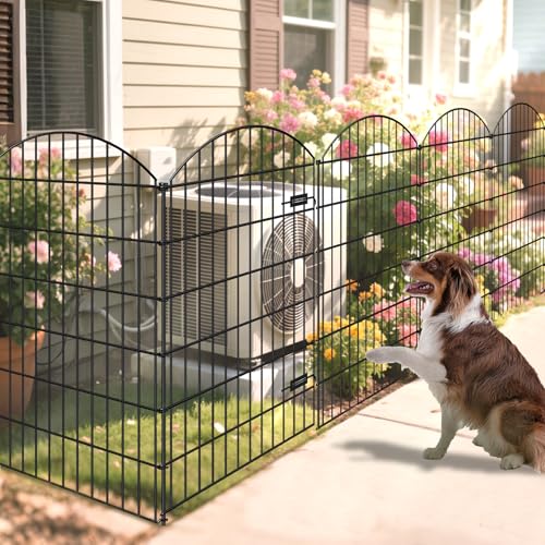 Metal Garden Fence with Gate 48 in x 12.7 ft (172.8 Sq Ft)
