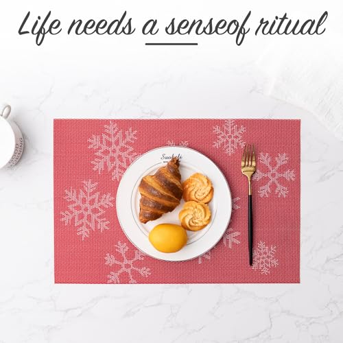 Placemats Set of 6 Washable Indoor (6 Count)
