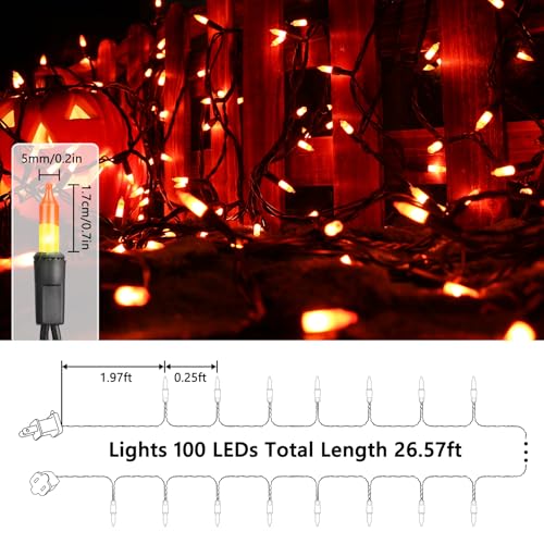 Candy Corn Halloween Lights (25 Foot)