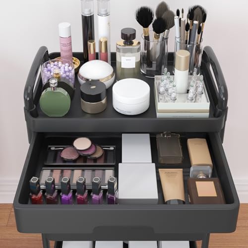 5 Tier Utility Cart with Drawer & Wheels
