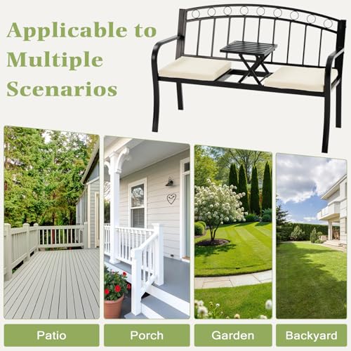 Outdoor Metal Garden Bench