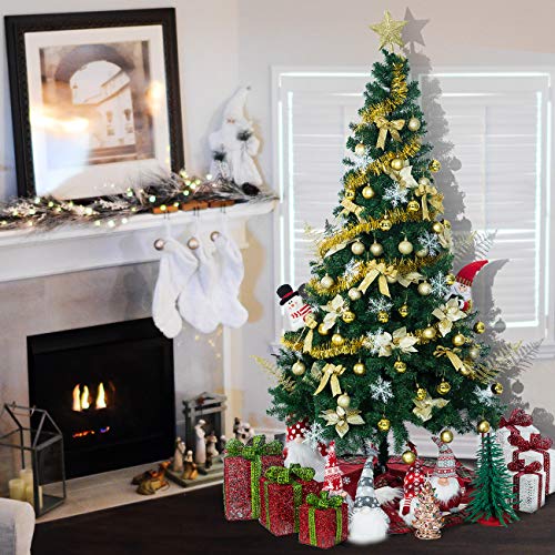94PCS Christmas Tree Decoration Set Shiny Brite Ornaments Silver (94 Count)