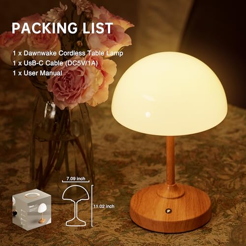 Mushroom Lamp Cordless Lamp Table Lamp