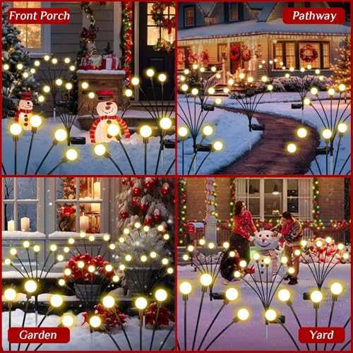 Solar Garden Lights Outdoor Waterproof (4 Count)