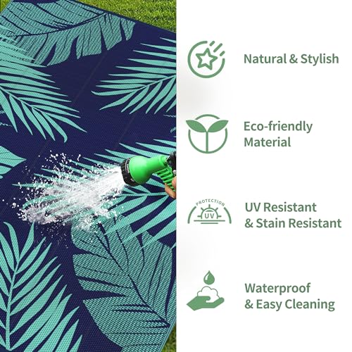 Outdoor Rug Waterproof Plastic Rugs for Patio