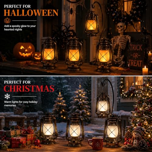 USB Rechargeable Lanterns 4 Pack with Remote Control 4 Modes Lights (4 Count)
