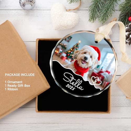 Personalized Dog Ornaments for Christmas Tree with Photo