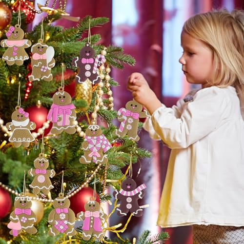 Gingerbread Man Ornaments Christmas Tree Decorations (36 Count)
