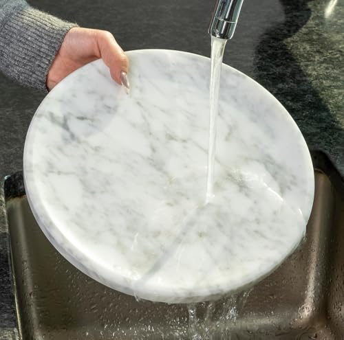 Natural Marble Decorative Tray for Bathroom Bedroom Kitchen Dresser