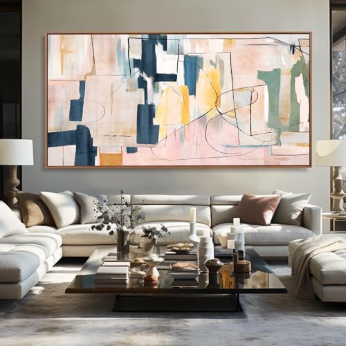 Abstract Wall Decor Modern Oversized Wall Art Black Line Wall Poster Printing 36"x70" Wall Decorations for Bedroom Office