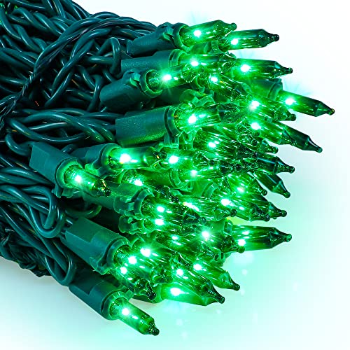 Green st Patrick's Day Mini Lights (13 Foot)