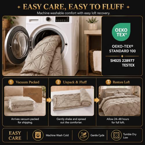 Queen Comforter Set Khaki
