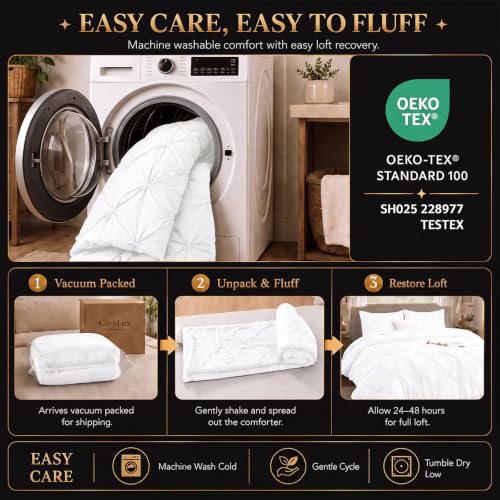 Twin Comforter Set White