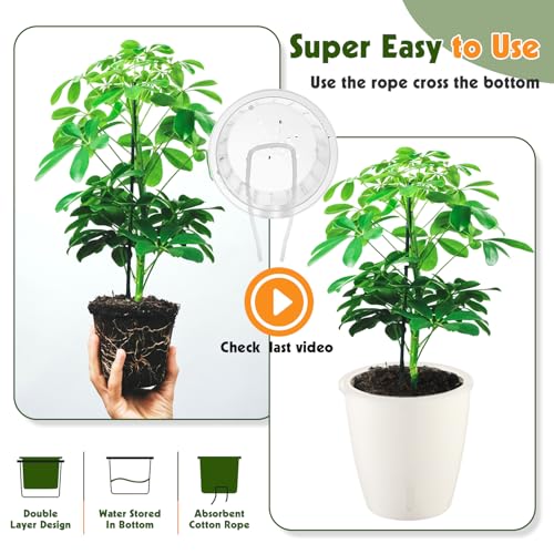 Self Watering Pots for Indoor Plants (18 Count)