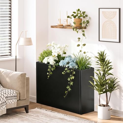 Metal Planter Box for Outdoor Plants 38" L x 13" W x 30" H
