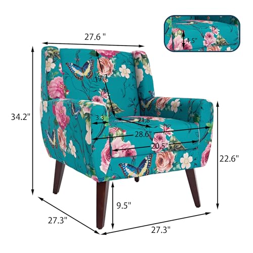 Floral Accent Chair