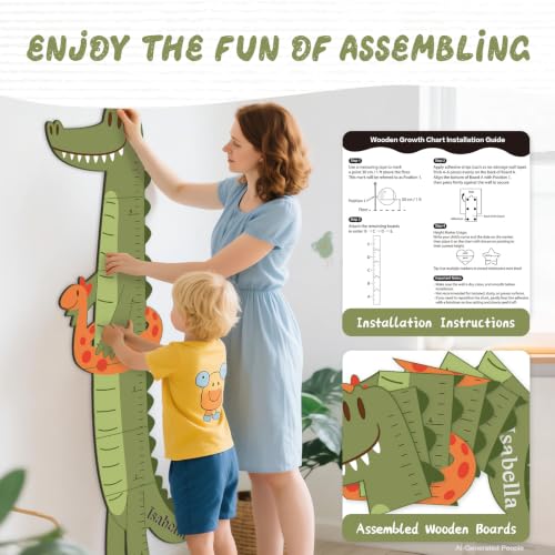 Personalized Name Kids Height Wall Chart