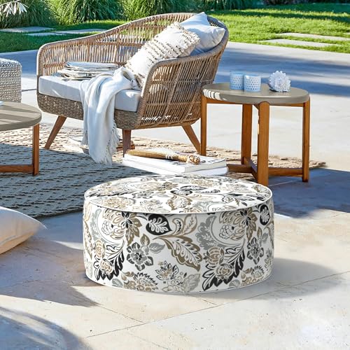 Inflatable Stool Ottoman Footrest with Handle