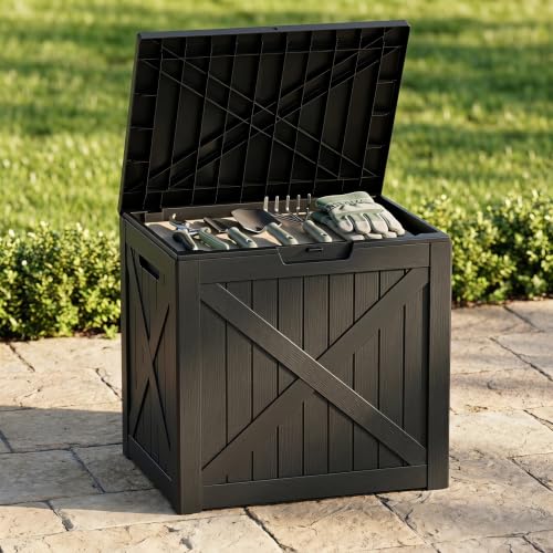 32 Gallon Waterproof Resin Storage Deck Box