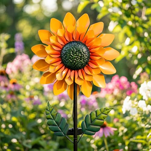 Sunflower Solar Wind Spinner