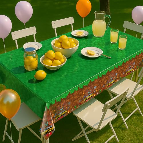 Pixel Design Party Tablecloths (3 Count)