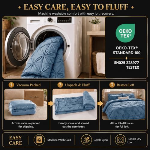 Full Size Comforter Sets Grayish Blue