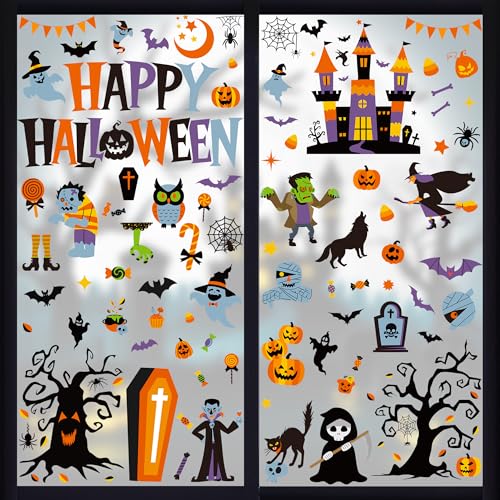 116PCS Halloween Window Clings (115 Count)