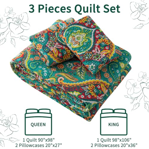 100% Cotton Face King Quilt Bedding Set