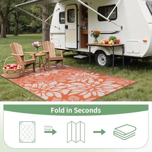 Outdoor Rug Waterproof Plastic Rugs for Patio (54 Sq Ft)