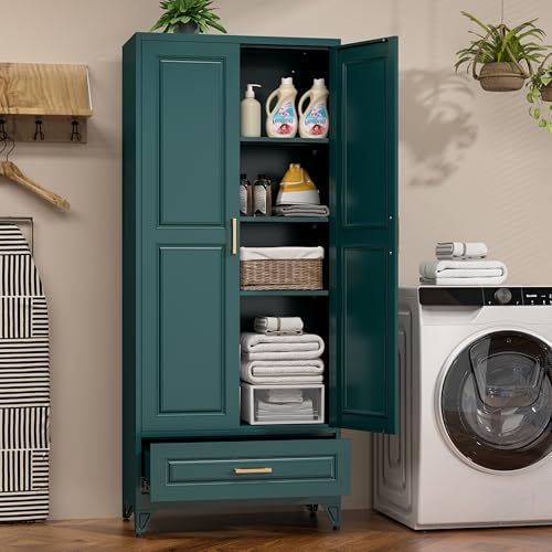 75" Tall Metal Kitchen Pantry Cabinet