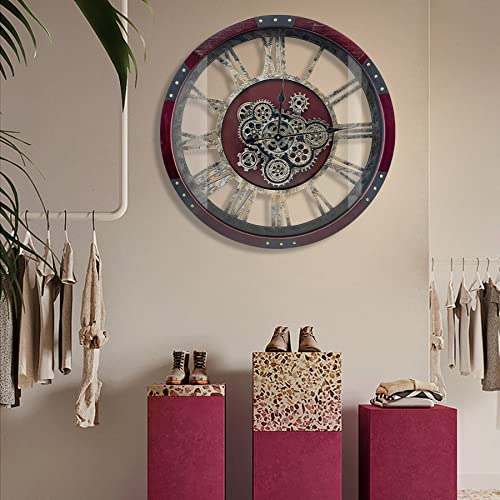 27" Original Moving Gears Wall Clock